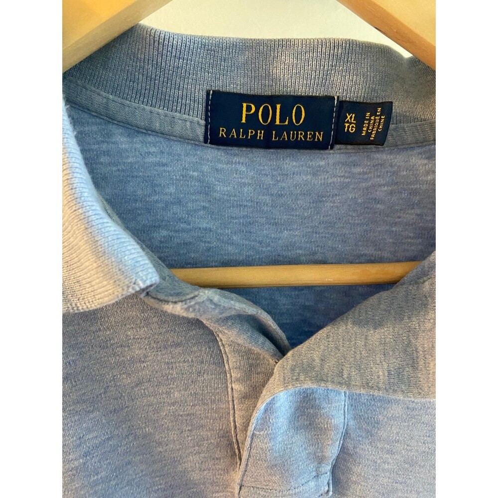 Polo Ralph Lauren Blue Label Men’s Classic Light Blue Casual Polo Shirt, size XL - Picture 3 of 10